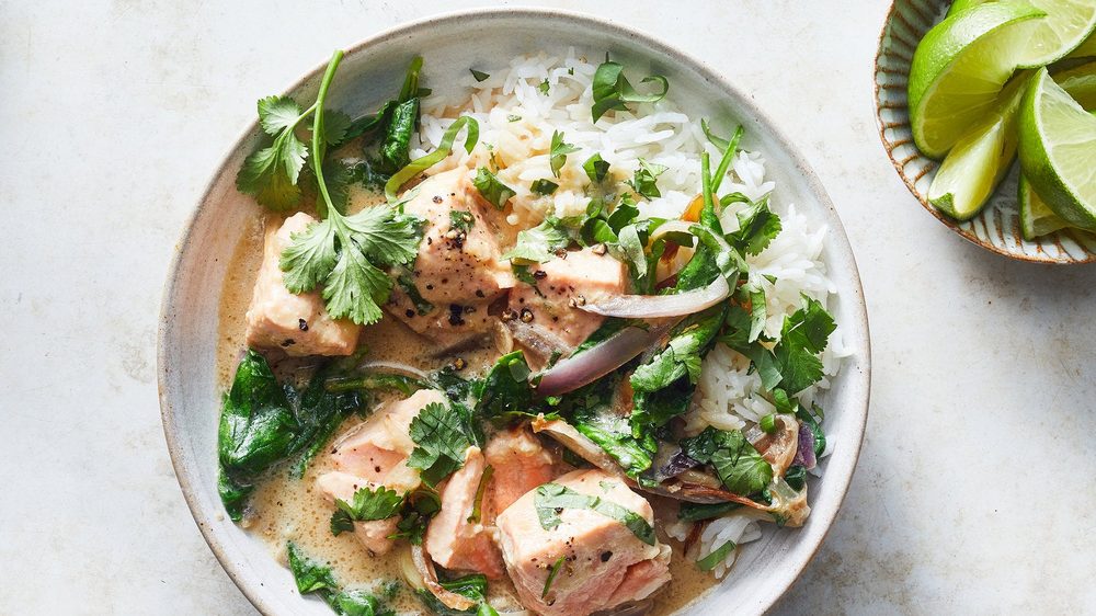 Coconut-Miso Salmon Curry